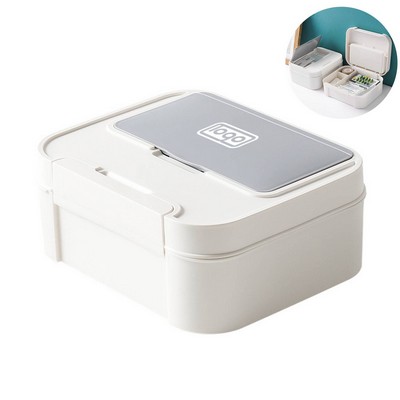 Multifunctional Plastic Student Stationery Storage Box