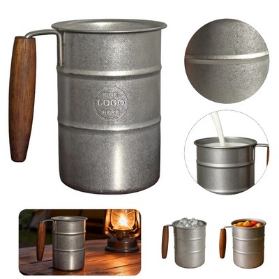 Retro Industrial Style Stainless Steel Cup