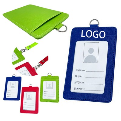 PU Leather Badge Card Holder