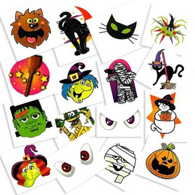 Temporary Glow In Th Dark Tattoos - 3"x3"