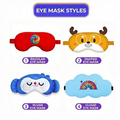 Custom Shape & Plush Mascot Sleep Mask (Made-to-Order)