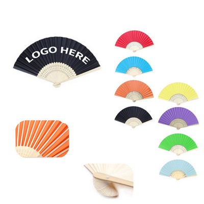Portable Paper Crafted Bamboo Fan