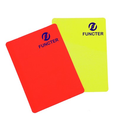 Red & Yellow Referee Soccer Cards Sets