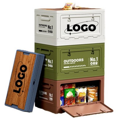 Large Car Trunk Organizer With Wooden Panels
