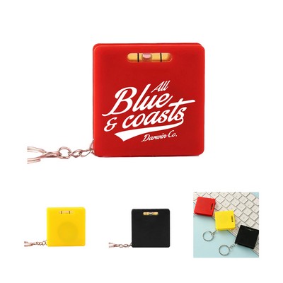 Plastic Tape Measure Keychain