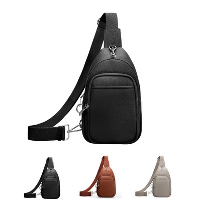 Top Grain Cowhide Anti Theft RFID Crossbody Bag