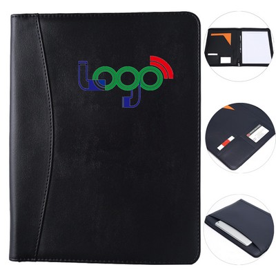 Deluxe Leather Executive Writing Padfolio Folder