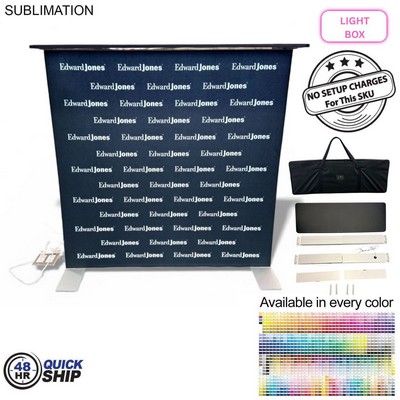 48Hr Quick Ship - Backlit LED Light Box SEG Floor Counter Kit and bag.