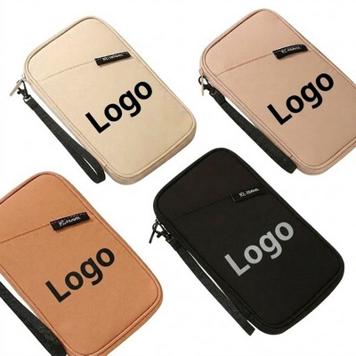 Polyester Travel Document Organizer With Wrist Strap