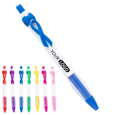 Ribbon Clip Ballpoint Pen