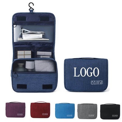 Travel-Ready Dual-Compartment Toiletry Pouch