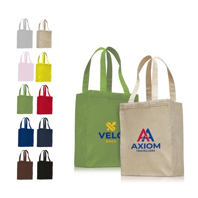 Heavyweight Canvas Shopping Tote with Full Gusset