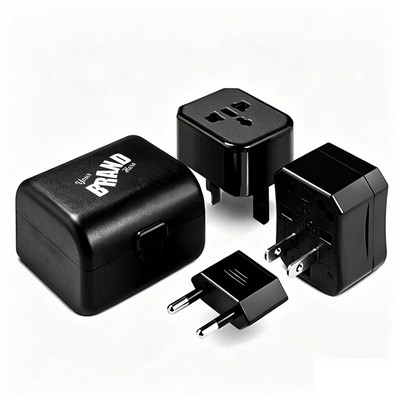 Universal Travel Adapter Set in a Case