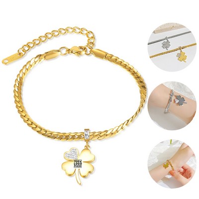 Elegant Titanium Steel Bracelet Collection
