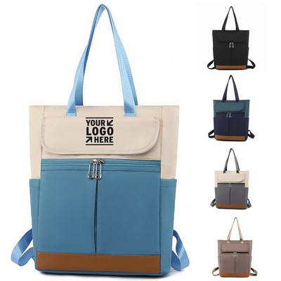 Versatile Oxford Tote Backpack