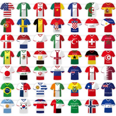 2026 World Cup Soccer Jersey Flag Bunting Banner