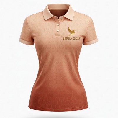 Women's Short Sleeve Interlock Polo Shirt 180GSM