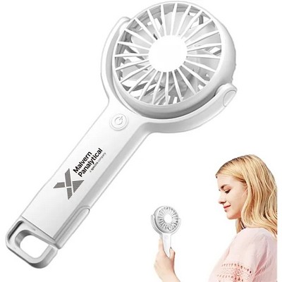 Mini Portable Fan, Handheld Fan Rechargeable, 5 Speeds, 180°Rotatable Head, USB Small Hand Held Fans