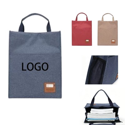 Heavy-Duty Oxford Cloth Briefcase