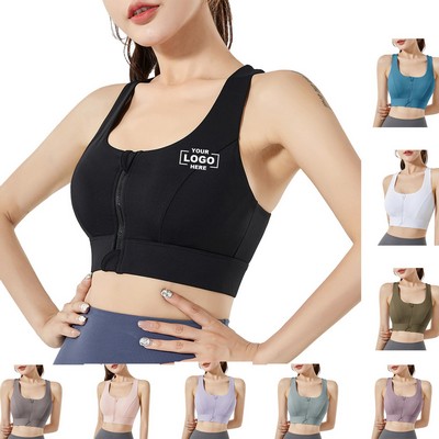 Quick Dry Zip Up Sports Tank Top