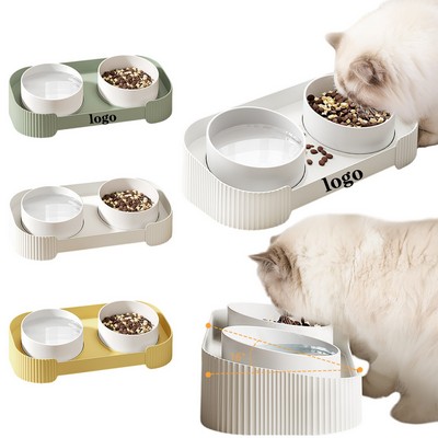 Chic Neck-Friendly Ceramic Bowl For Cat Feeding