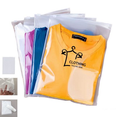 Durable CPE Garment Packaging Bags with Self Sealing Zipper