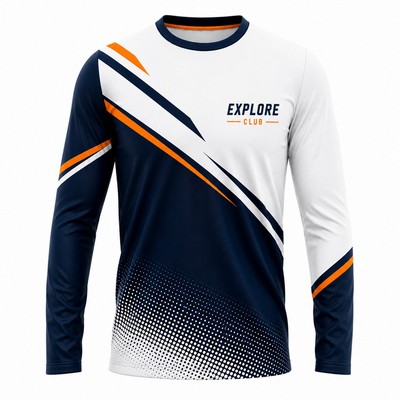 Economy Birdseye Mesh Unisex Long Sleeve T Shirt