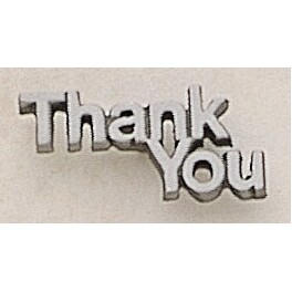 Thank You Marken Design Cast Lapel Pin (Up to 1")