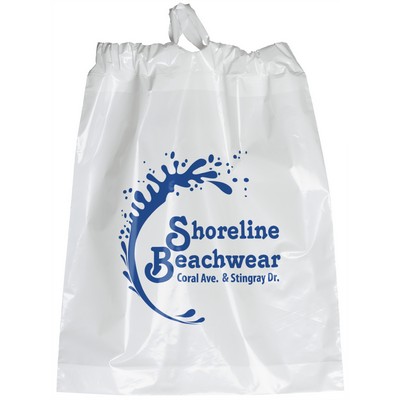 Poly-Draw Bag - Flexo Ink Print (12" x 15" x 3")