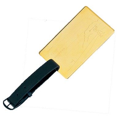 Gold Plated Brass Luggage/ Golf Tag (Screened)