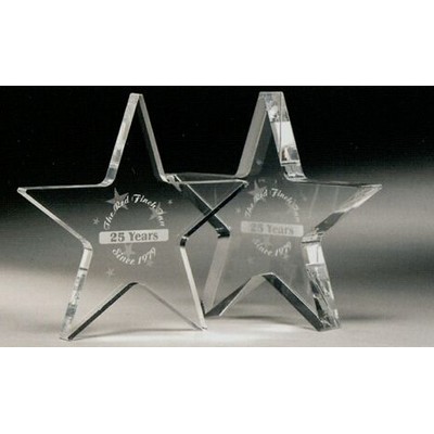 Mini Star Paperweight Award (4"x3/8")