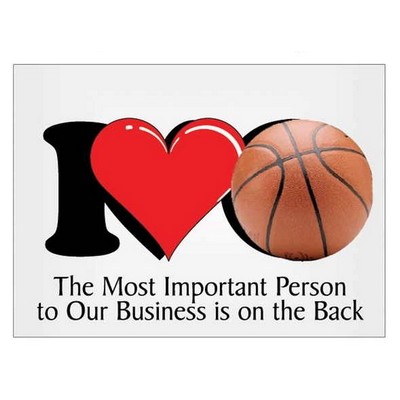 I Love Basketball Photo Hand Mirror (2"x3")