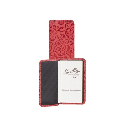 Tooled Leather Weekly Pocket Planner