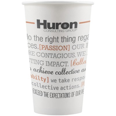 16 oz Paper Cup - White - Hi-Speed
