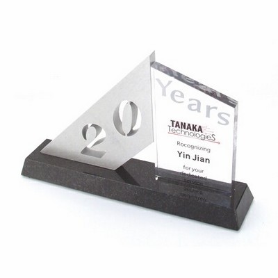 Thank You! 3 Award (7-3/8"x 4-3/4"x 2")