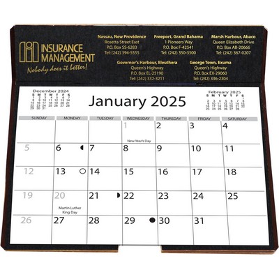 Foil Stamped Easel Back Calendar (6 ¼"x 6 3/8")