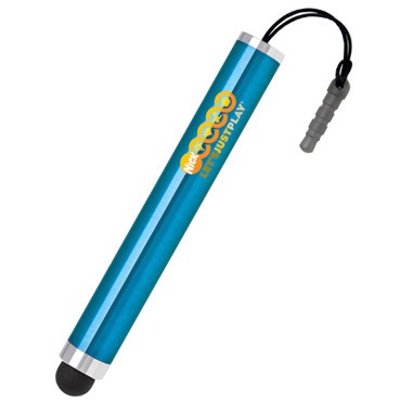 Aluminum Stylus w/1.5" Earphone Jack Adapter (Screen Printed)