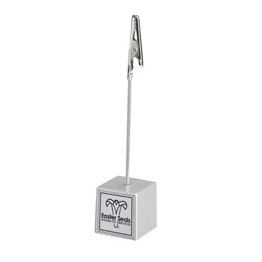 Silver Card/Memo/Picture Holder - Laser Engrave
