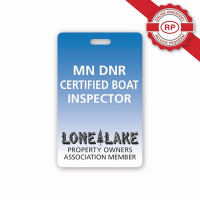 Full Color 50 Mil Name Badge, Rectangle Full Color (2.125"X3.375")