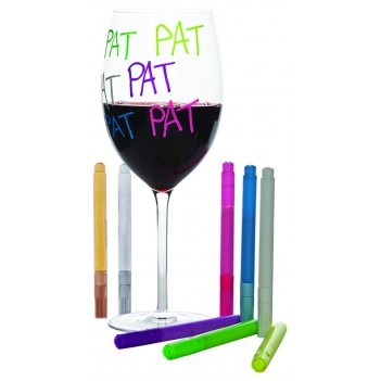 Neon Wine Glass Marker