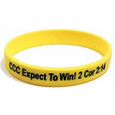 Debossed Color Filled Wristband (180º Design)