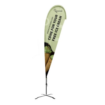 Flex Blade® G7 Kit, Single-Sided Teardrop Banner Flag 13.5'H