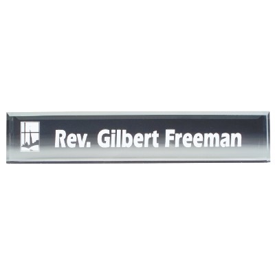 Clear Acrylic Desk Wedge (10" x 2")