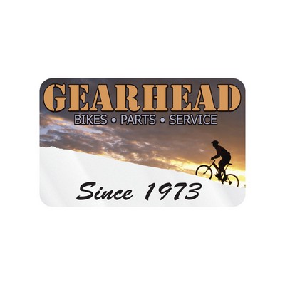 Rectangle Sticker | Round Corners | 2 1/2" x 4" | Clear Static | Static Face | Digital