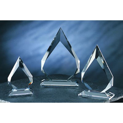 Diamond Award optical crystal award/trophy.10"H - Variant B