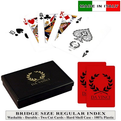 DA VINCI Plastic playing cards - Venezia - Bridge Size, Normal Index