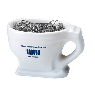 7 Oz. White Toilet Decoration