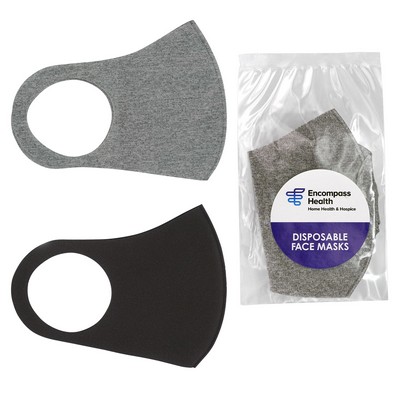 Dome Label Fabric Face Mask