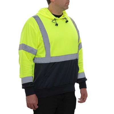 Reflective Apparel™ 2-Tone Pullover Safety Hoodie Sweatshirt