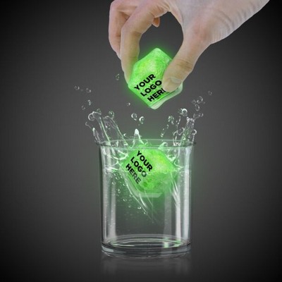 1 3/8" Green Lited Ice Cube(Digi Print)